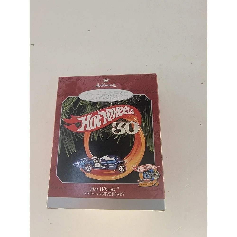 Hallmark Keepsake Ornament Hot Wheels 30th Anniversary 1998 Dated w/ Box